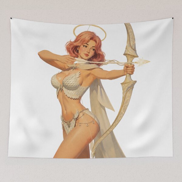 Item preview, Celestial Archer Pin-Up – Vintage Fantasy Angel designed and sold by Cosplayvintage.
