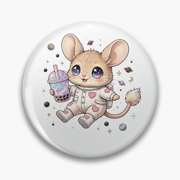Item preview, Boba Galaxy Jerboa Astronaut - Kawaii Desert Mouse Space designed and sold by PrettyCrypt.