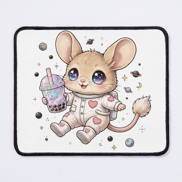 Item preview, Boba Galaxy Jerboa Astronaut - Kawaii Desert Mouse Space designed and sold by PrettyCrypt.