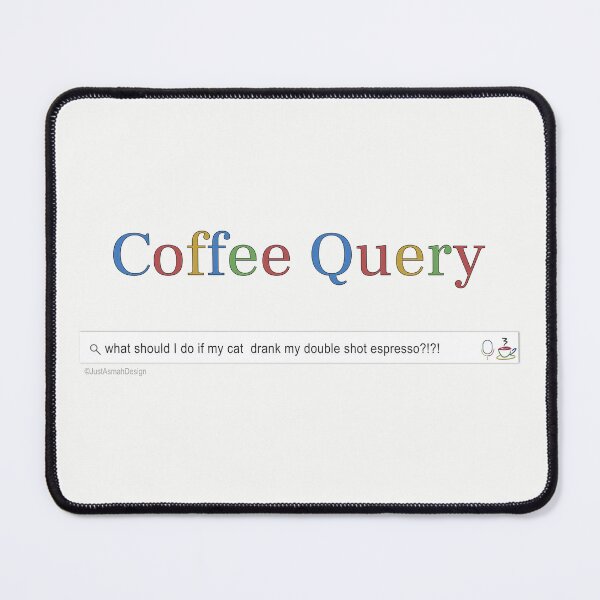 Item preview, Coffee Query: Cats vs Espresso designed and sold by JustAsmahDesign.