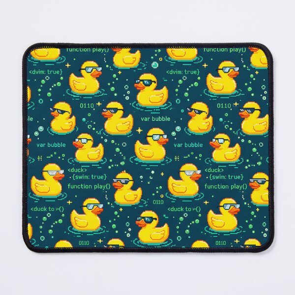 Item preview, Debugging Rubber Duck Shower Curtain Pattern designed and sold by ThirdShiftLab.