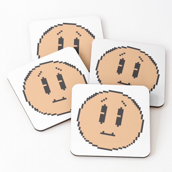 Item preview, Ilustración de una cara de emoji pixelada designed and sold by ArtSantosv.
