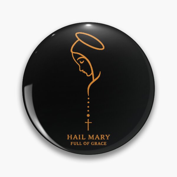 Item preview, Hail Mary Full Of Grace Catholic Blessed Mother Christian designed and sold by MakmurMpxgo.