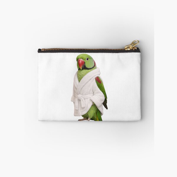 Item preview, Plush Bathrobe Alexandrine Parakeet designed and sold by Sillytoe.