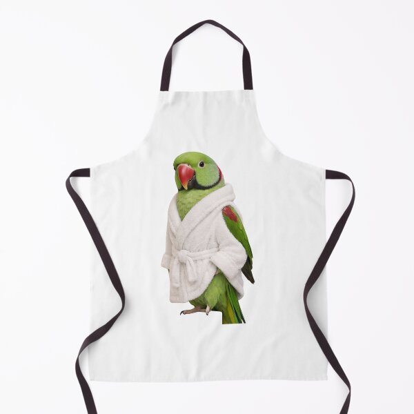 Item preview, Plush Bathrobe Alexandrine Parakeet designed and sold by Sillytoe.