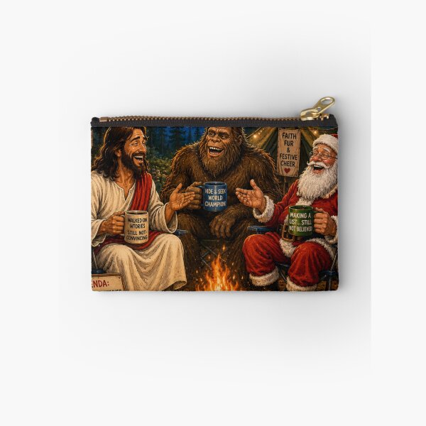 Item preview, Support Group Retreat For Bigfoot Santa Claus and Jesus designed and sold by DazzleKitty.