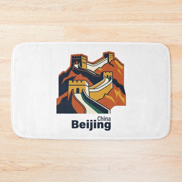 Item preview, Beijing Great Wall Bold Retro Graphic Poster designed and sold by Inkworksbyshery.