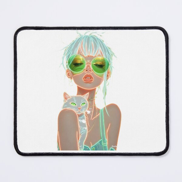 Item preview, Meditating Yogi Man in Neon Style designed and sold by MyCalmDraw.