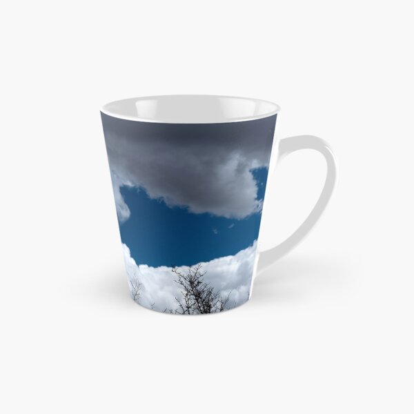 Item preview, Bare treetops silhouetted against massive cumulus clouds with trails designed and sold by lisavonbiela.