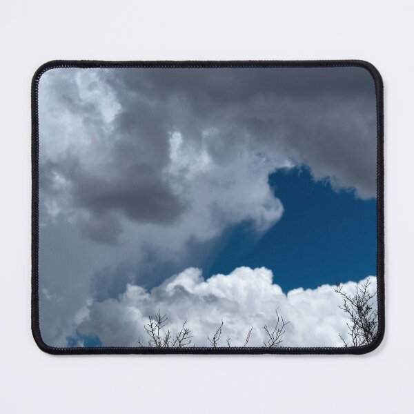 Item preview, Bare treetops silhouetted against massive cumulus clouds with trails designed and sold by lisavonbiela.