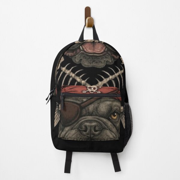 Item preview, Pirate Bulldog with Eyepatch and Crossed Fish Bones Art designed and sold by DailySparks.