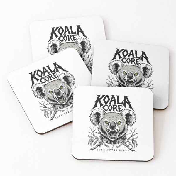 Item preview, Koala Core Eucalyptus Blood Spiked Collar Deathcore Graphic designed and sold by Enea Kelo.