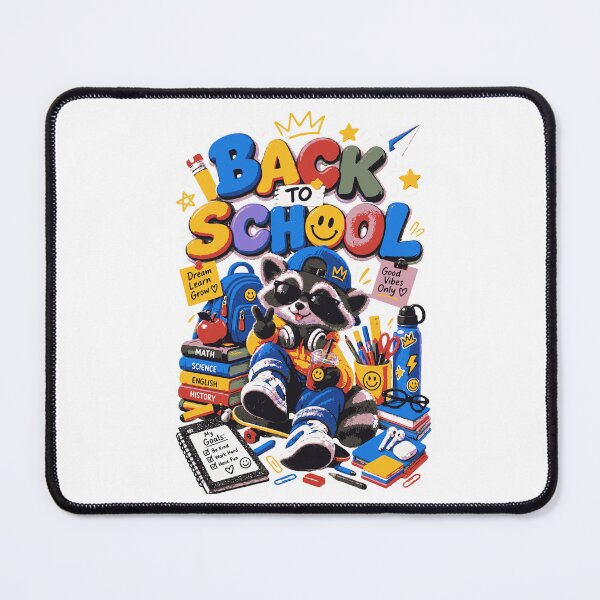 Item preview, Back to School Raccoon | Cute 3D School Student Design designed and sold by Sunday.Supply.