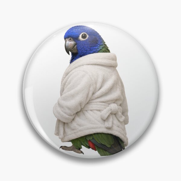 Item preview, Bathrobe Blue-Headed Pionus Parrot designed and sold by Sillytoe.