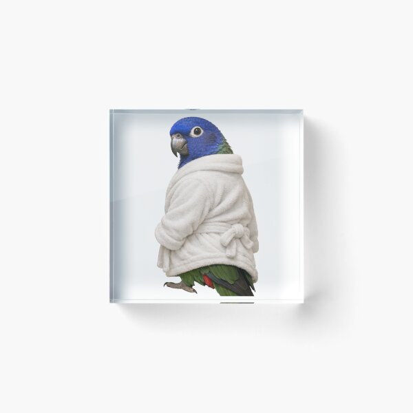 Item preview, Bathrobe Blue-Headed Pionus Parrot designed and sold by Sillytoe.