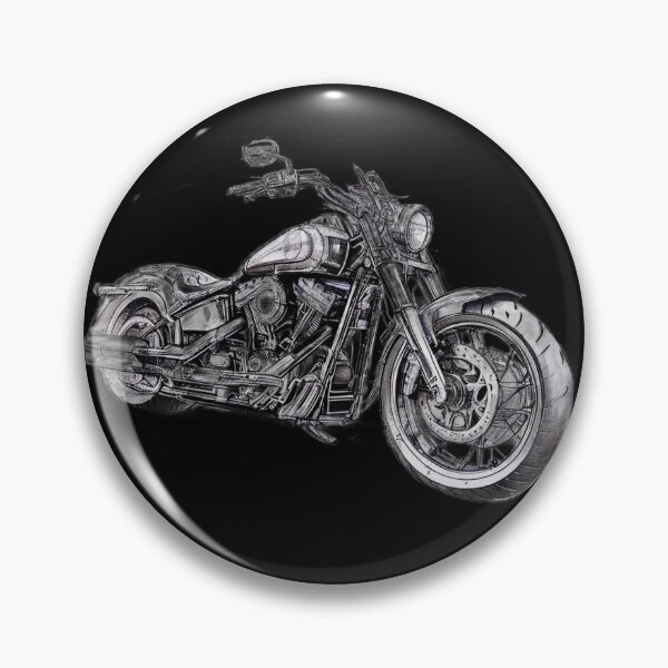 Item preview, Detailed Motorcycle Sketch Illustration designed and sold by Korona Biker Art.