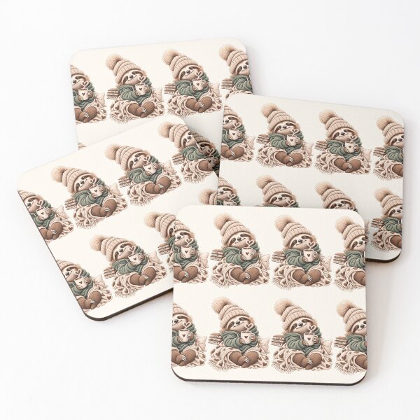 Item preview, Cozy Sloth Coffee Lover Illustration designed and sold by Soravune.