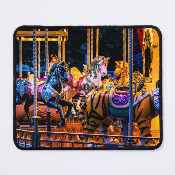 Item preview, Carousel Horses and Tiger at Night designed and sold by Rabee Khalil Photography.