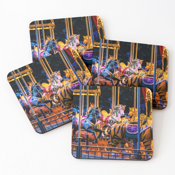 Item preview, Carousel Horses and Tiger at Night designed and sold by Rabee Khalil Photography.