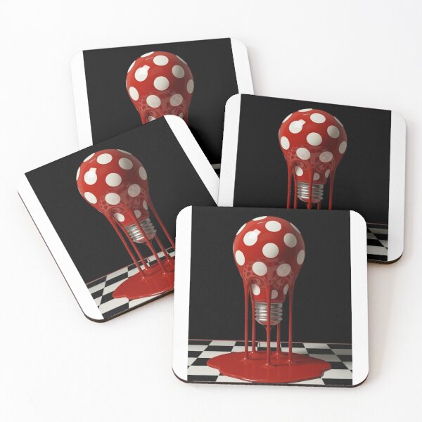 Item preview, Dripping Light Bulb Polka Dot Pop Art designed and sold by YourColorsWall.