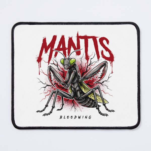 Item preview, Mantis Bloodwing Praying Insect Blood Splatter Graphic designed and sold by Enea Kelo.