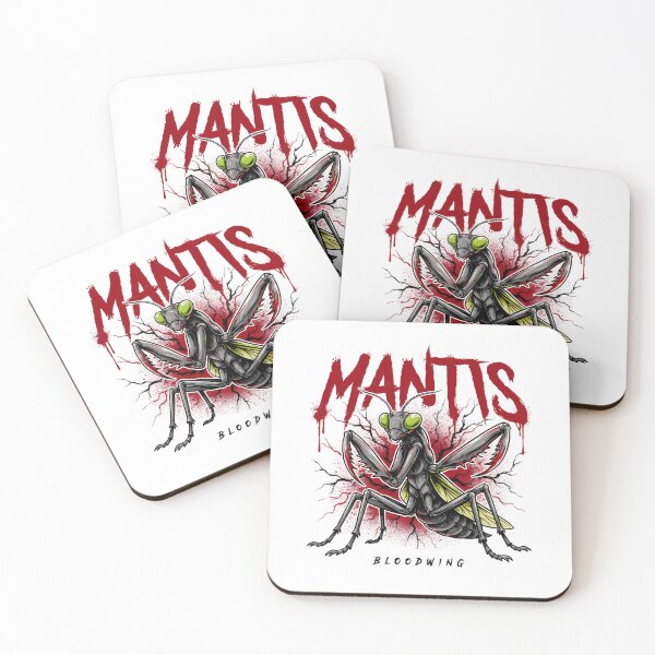 Item preview, Mantis Bloodwing Praying Insect Blood Splatter Graphic designed and sold by Enea Kelo.