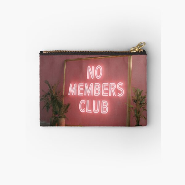 Item preview, No Members Club Pink Wall Art Painting Frame designed and sold by RichardRags.