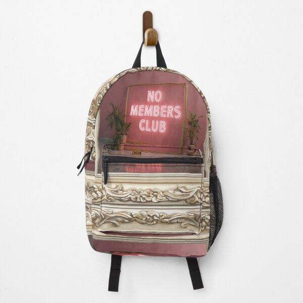 Item preview, No Members Club Pink Wall Art Painting Frame designed and sold by RichardRags.