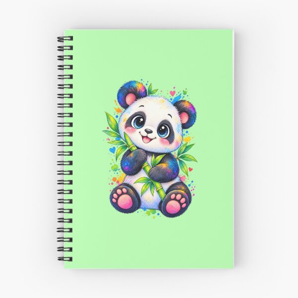 Item preview, Cute panda watercolor style colorful illustration  designed and sold by lafataviola.