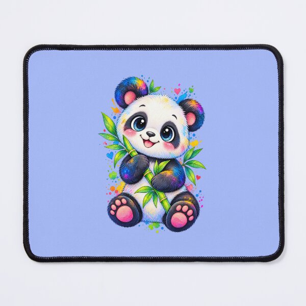 Item preview, Cute panda watercolor style colorful illustration designed and sold by lafataviola.