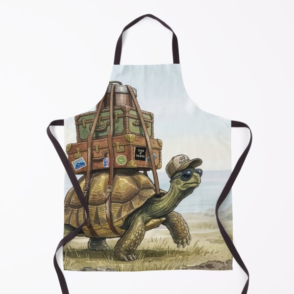 Item preview, Go Slow Turtle – Funny Watercolor Travel Tortoise - b designed and sold by chriswo-design.