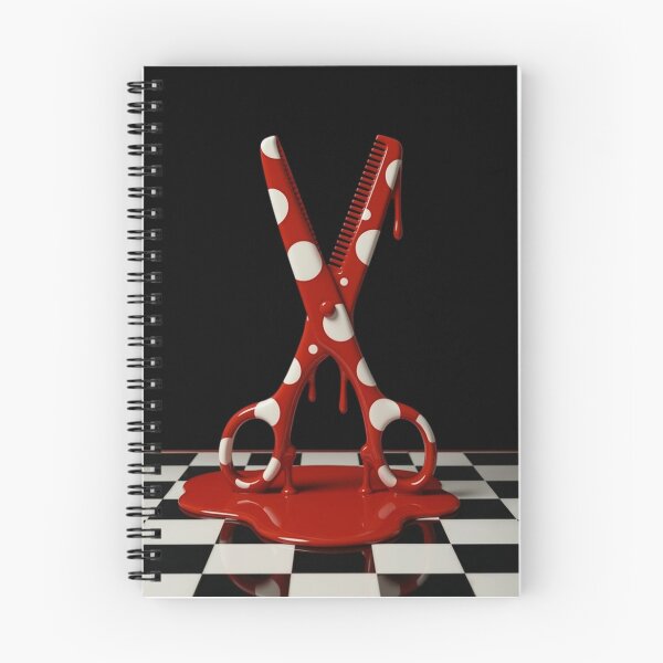 Item preview, Dripping Hairdresser Scissors Polka Dot Pop Art designed and sold by YourColorsWall.