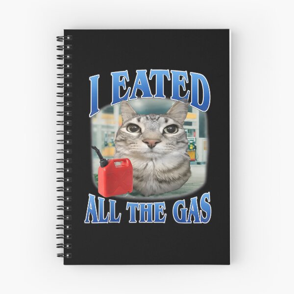 Item preview, Eated All The Gas Funny Silly Cat Meme designed and sold by Vectraxos.