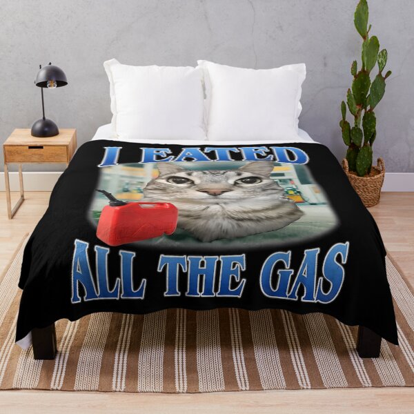 Item preview, Eated All The Gas Funny Silly Cat Meme designed and sold by Vectraxos.