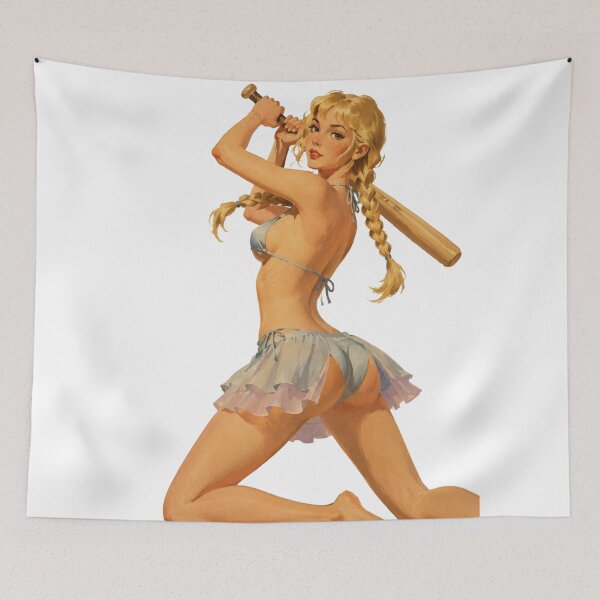 Item preview, The girl with the bat designed and sold by Cosplayvintage.