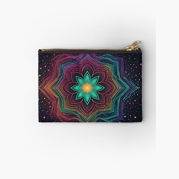 Item preview, Colorful, radiant mandala with mystical, galactic elements designed and sold by Mianku | Für das Leben.