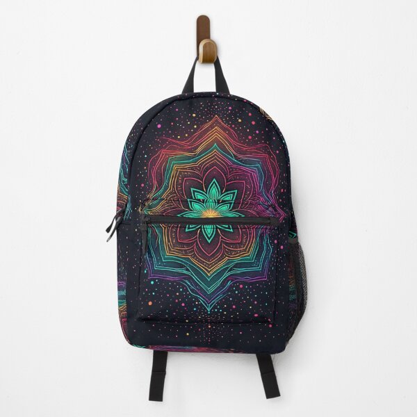 Item preview, Colorful, radiant mandala with mystical, galactic elements designed and sold by Mianku | Für das Leben.