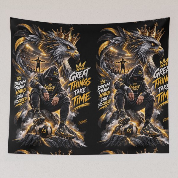 Item preview, Dream Big Stay Focused Football designed and sold by LegendCourt.