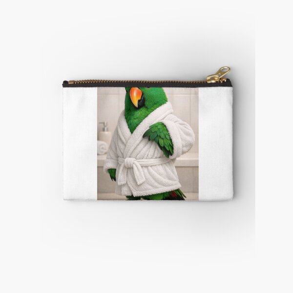 Item preview, Relaxing Bathrobe Eclectus Parrot designed and sold by Sillytoe.