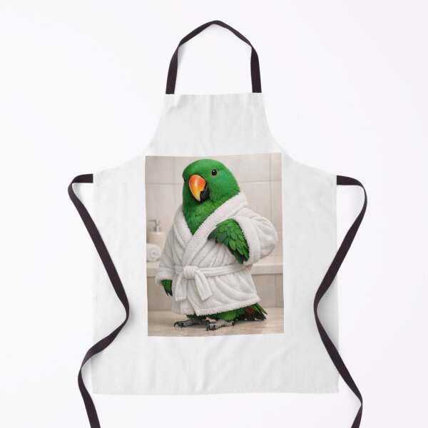 Item preview, Relaxing Bathrobe Eclectus Parrot designed and sold by Sillytoe.