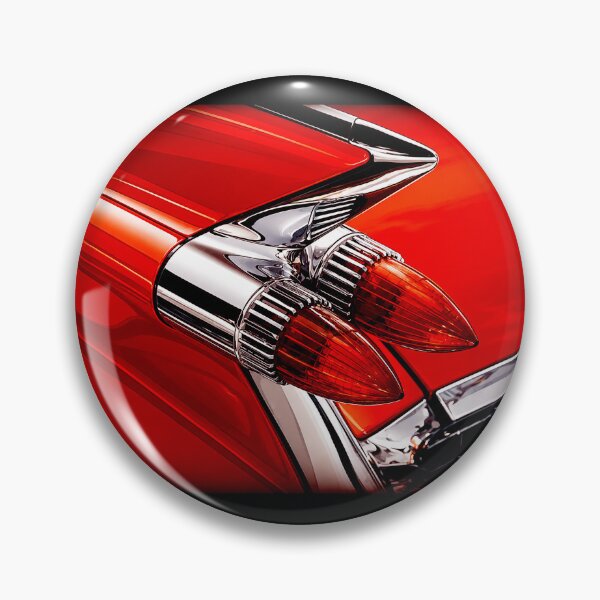 Item preview, 1959 Cadillac Tail Fins – Red Chrome Classic Car Detail Art designed and sold by Stinky Lincy's Apparel Company.