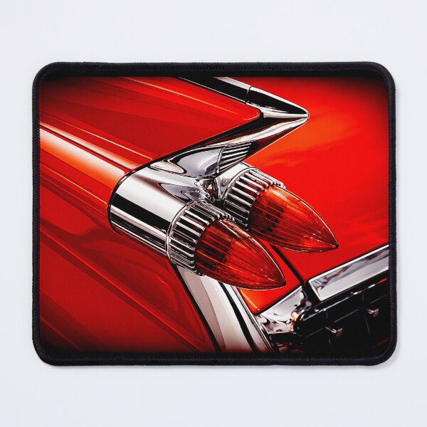 Item preview, 1959 Cadillac Tail Fins – Red Chrome Classic Car Detail Art designed and sold by Stinky Lincy's Apparel Company.