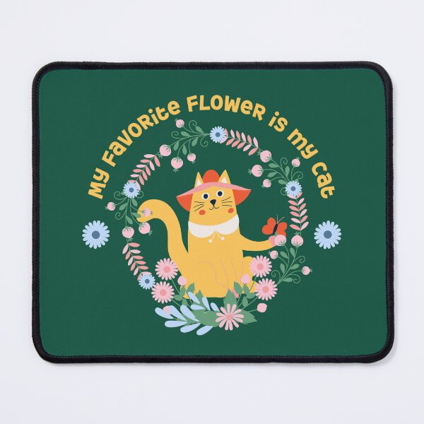 Item preview, My Favorite Flower Is My Cat Floral Design designed and sold by Sachie's Studio.