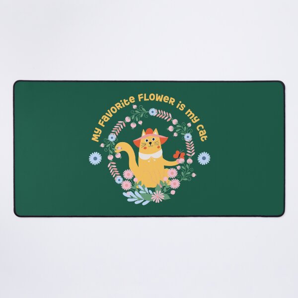 Item preview, My Favorite Flower Is My Cat Floral Design designed and sold by Sachie's Studio.