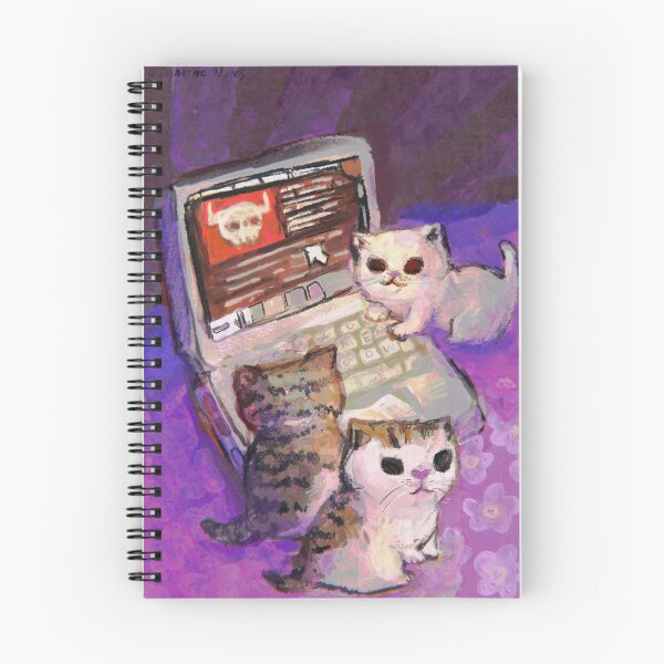 Item preview, Kittens browsing a creepypasta site. designed and sold by guilhernunes.