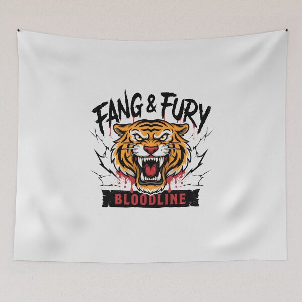 Item preview, Fang And Fury Tiger Bloodline Lightning Metal Graphic designed and sold by Enea Kelo.