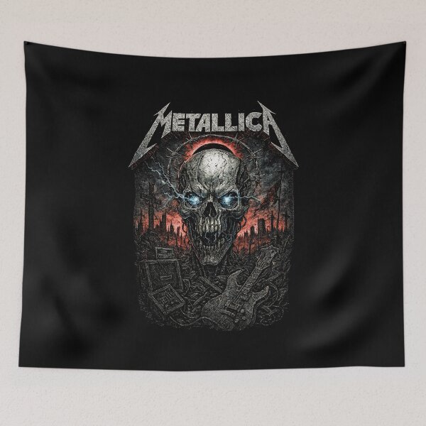 Item preview, Metallica: Dystopian Electric Skull Artwork designed and sold by interdesigner.
