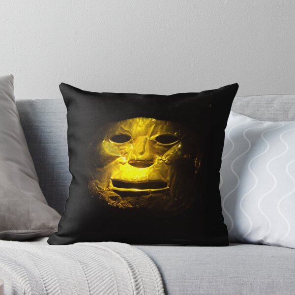 Item preview, Creepy Colombian gold funerary mask  designed and sold by stevepaint.