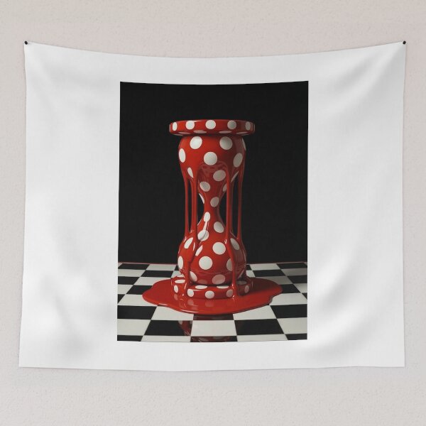 Item preview, Dripping Hourglass Polka Dot Pop Art designed and sold by YourColorsWall.