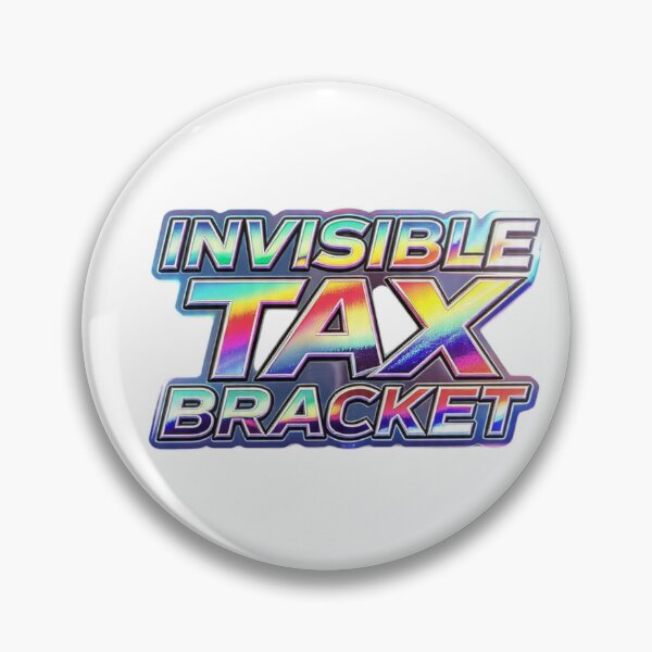 Item preview, Invisible Tax Bracket Holographic Chrome Typography  designed and sold by LC&LCPlatform.